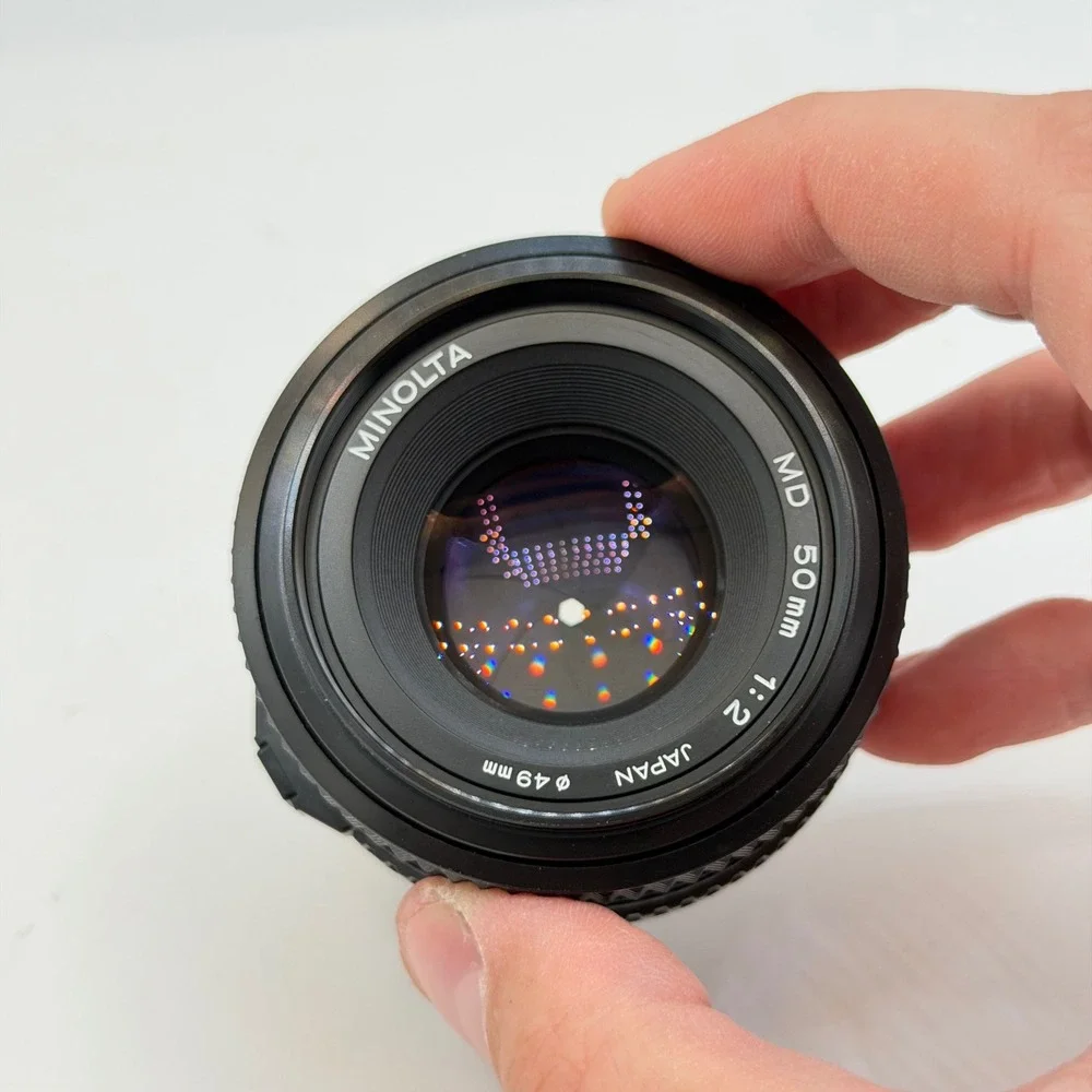 Minolta MD 50mm f/2 Manual Focus Prime Lens SR Mount Japan 49mm Filter 1123939